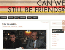 Tablet Screenshot of canwestillbefriends.net